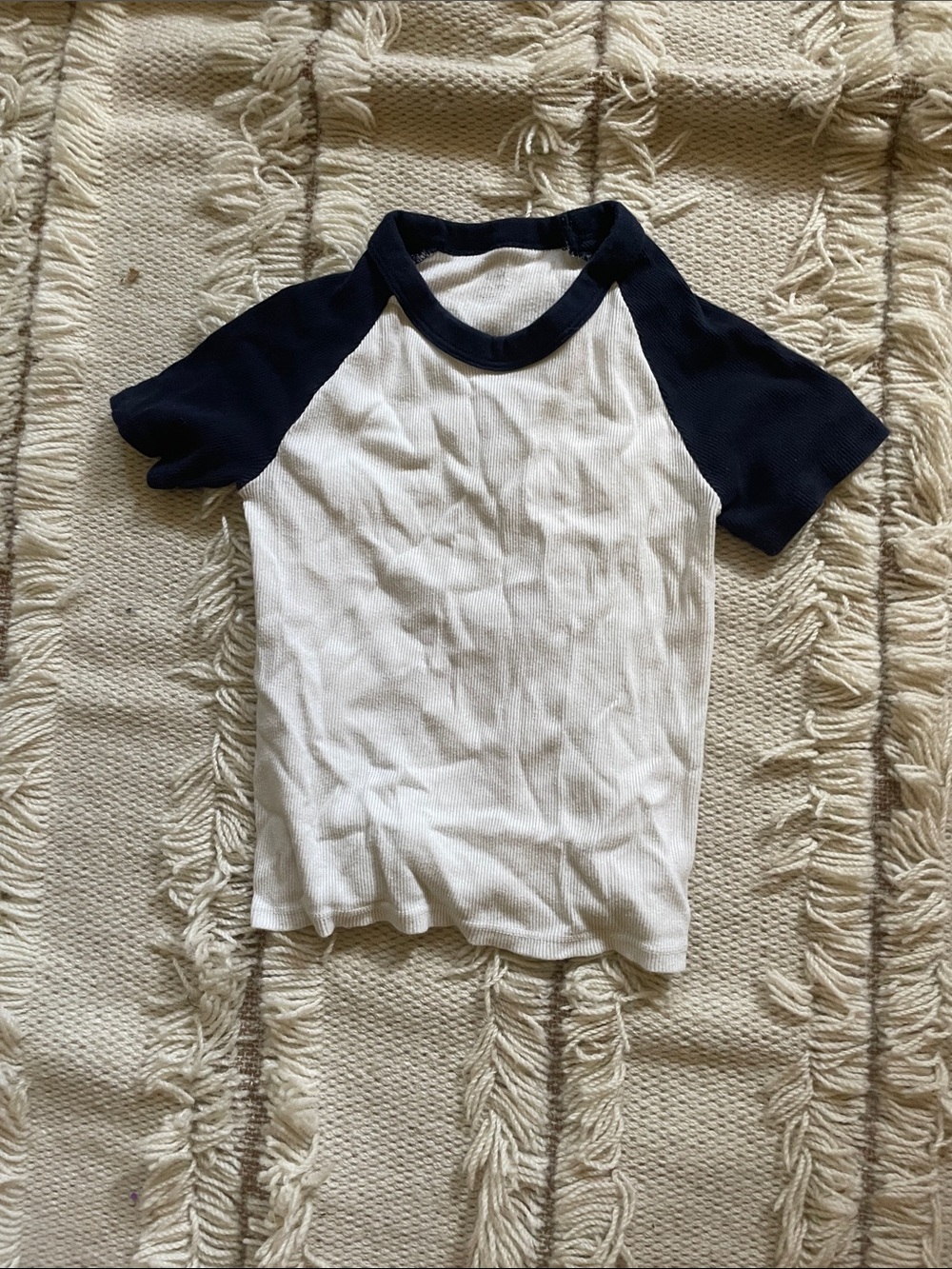 Brandy Melville John Galt White and  Navy shirt.